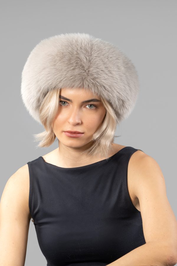 Ash Gray Fox Fur Headband