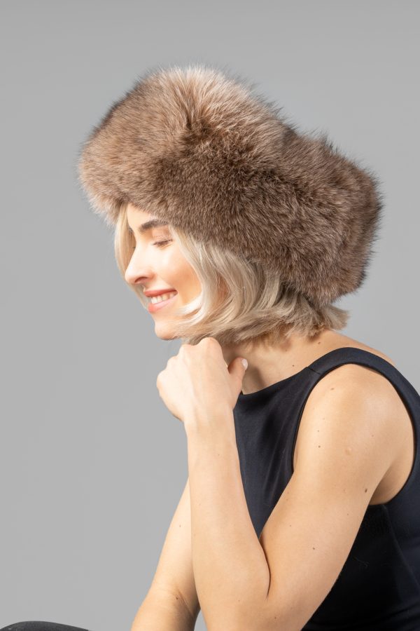Brown Fox Fur Headband