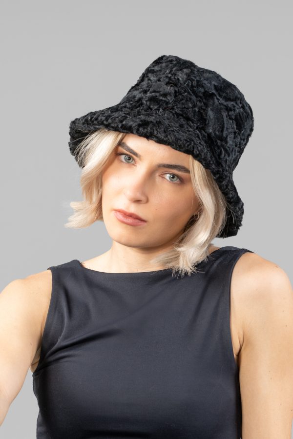Astrakhan Fur Bucket Hat
