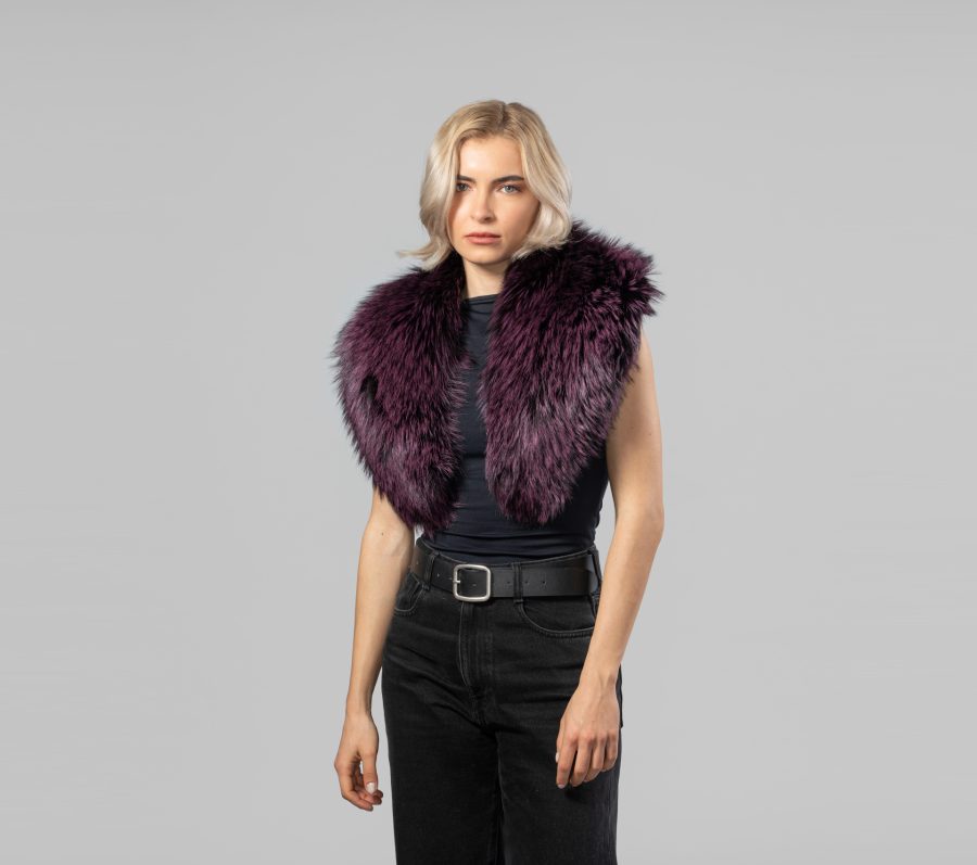 The Purple Fox Fur Collar