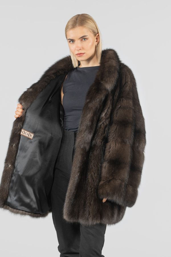 Dark Sable Fur Jacket