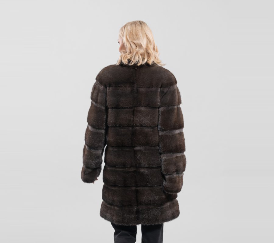 Fur Jacket With Sheared Mink Layers