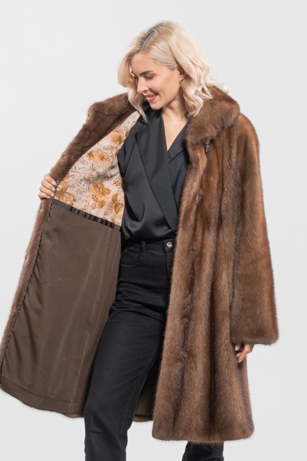 Demi Buff Oversized Mink Fur Jacket