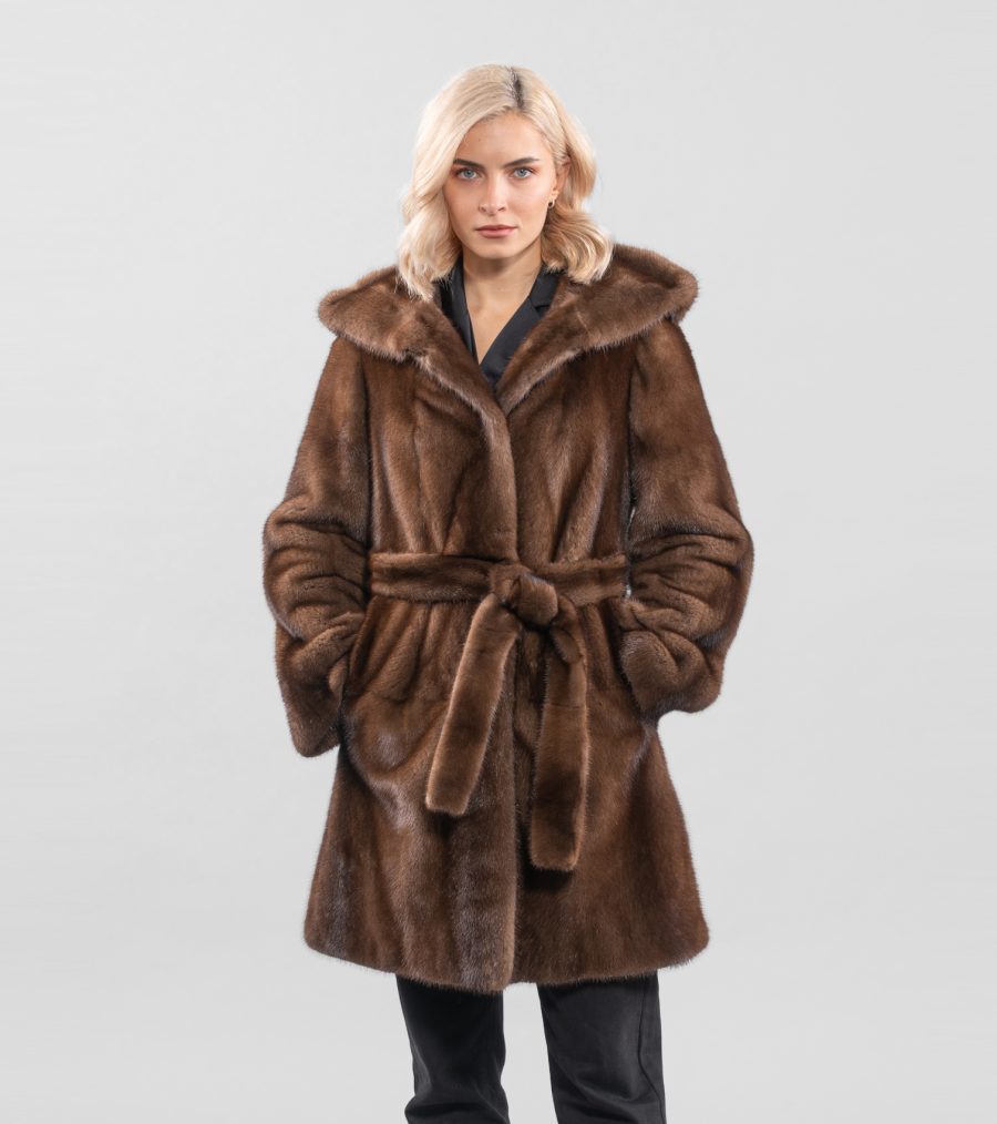 Demi Buff Mink Fur Jacket - 100% Real Fur - Haute Acorn