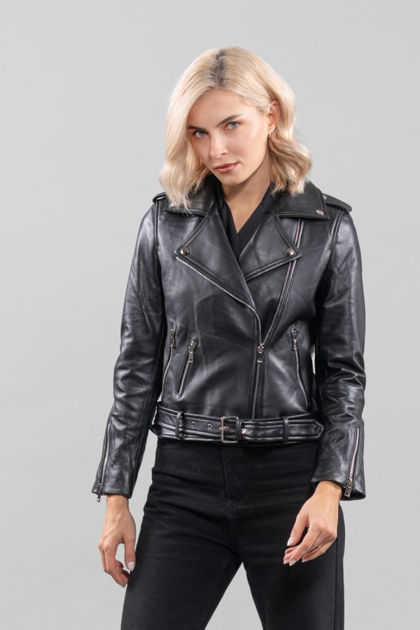 Black Leather Biker Jacket