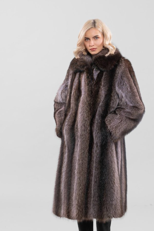 Natural Raccoon Fur Coat