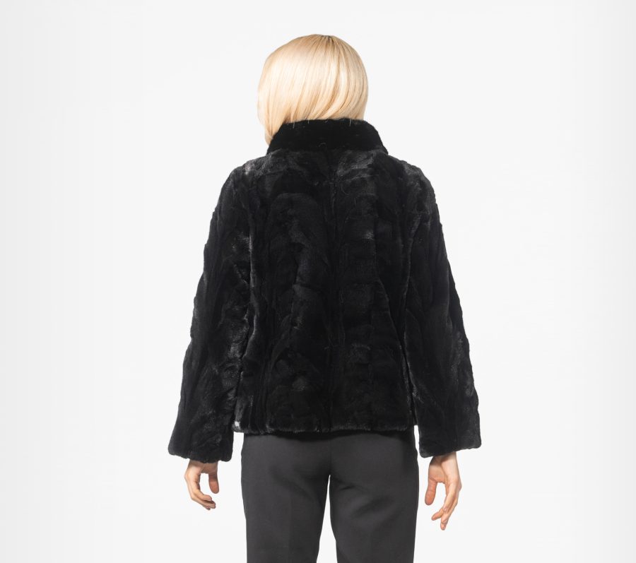 Short Blackglama Reversible Mink Fur Jacket