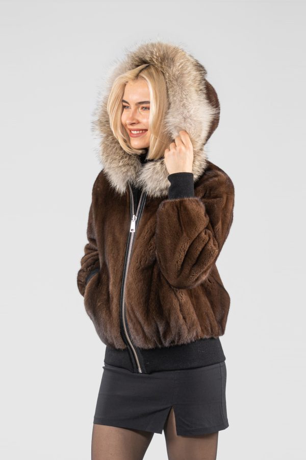 Reversible Mink Fur Bomber