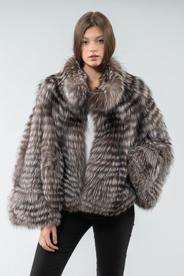 Arzante Fluffy Fox Fur Jacket