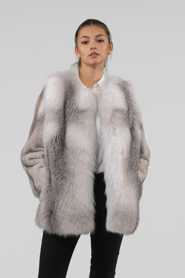Silver Cross Mink And Fox Fur Jacket