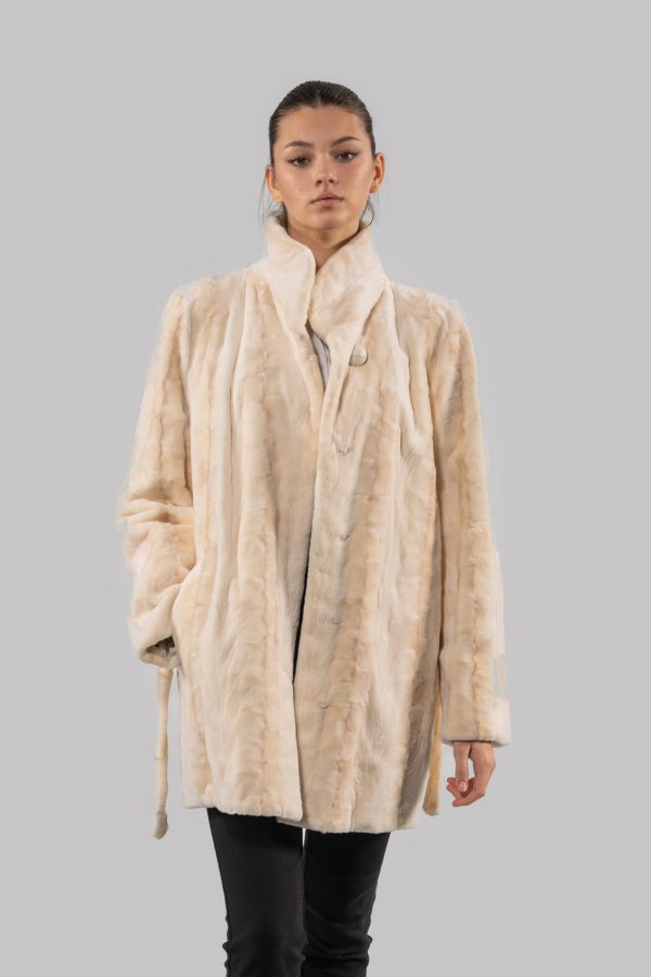 Sheared Pearl Mink Fur Jacket