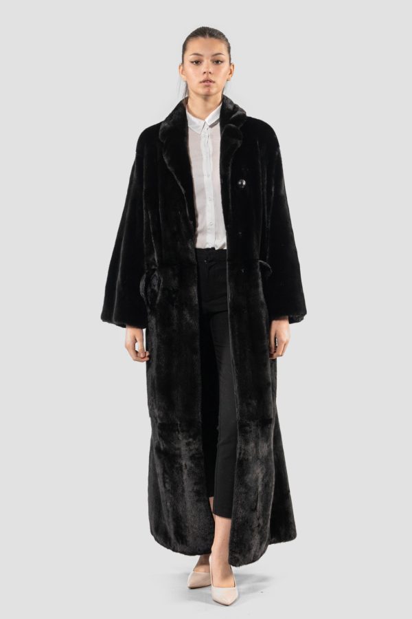 Ankle Length Blackglama Mink Fur Coat
