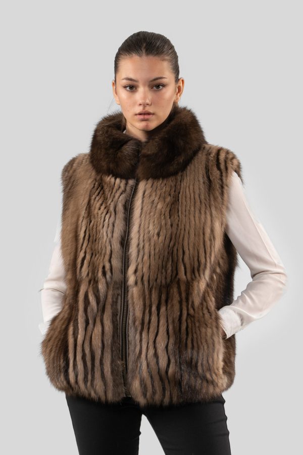 Reversible Sable Fur Vest