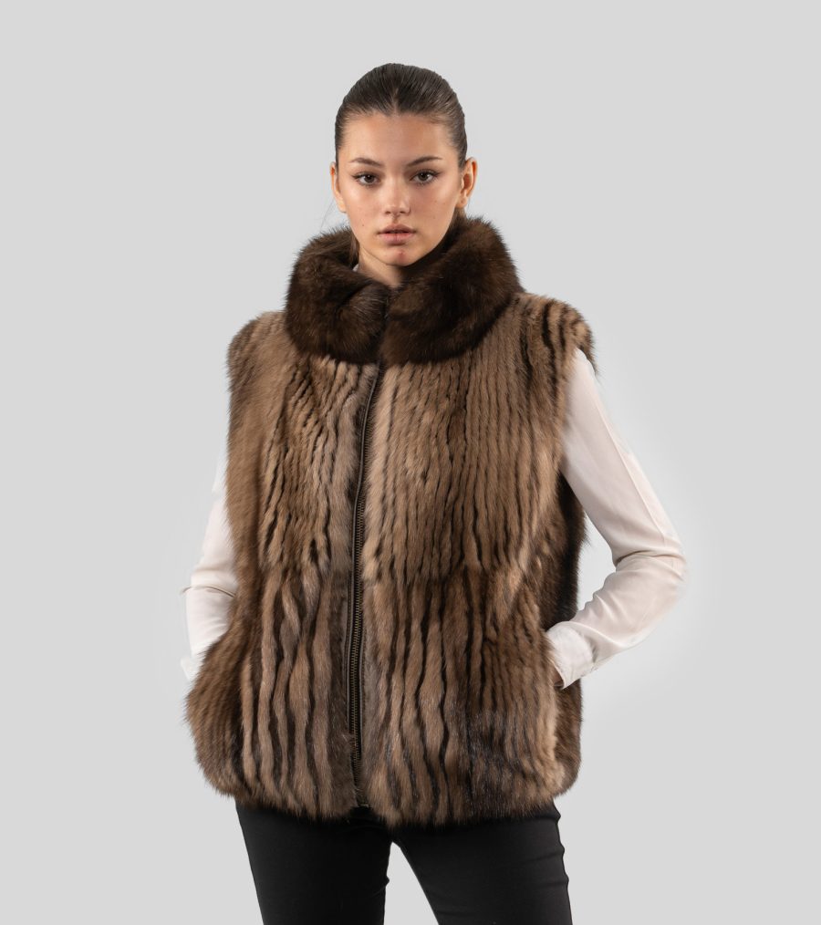 Reversible Sable Fur Vest