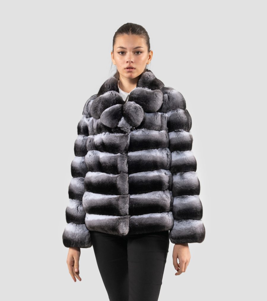 Short Chinchilla Fur Jacket