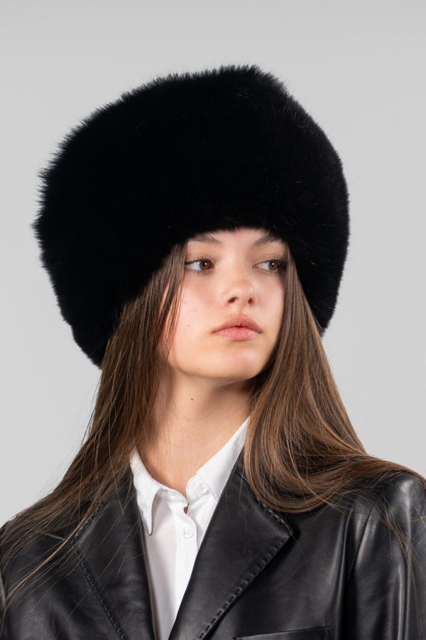 Black Fox Fur Hat