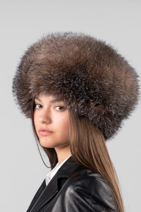 Russian Crystal Fox Fur Hat