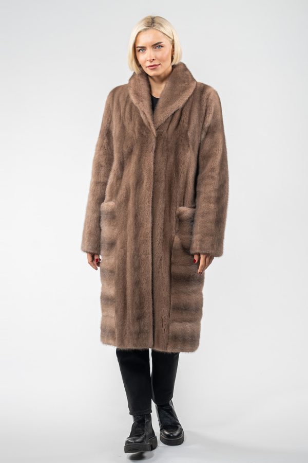 Light Brown Mink Fur Coat