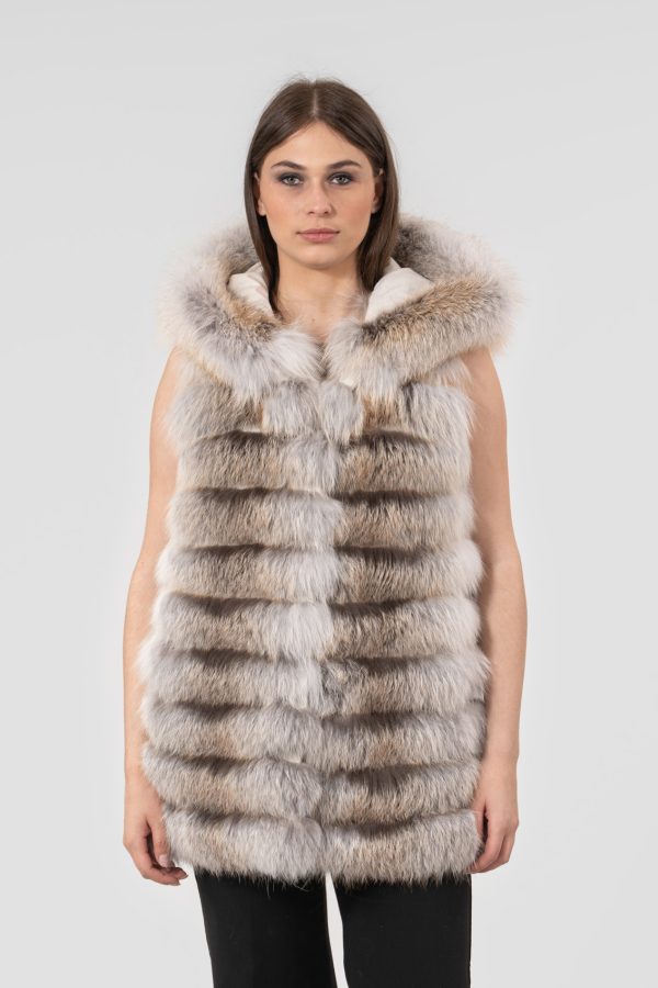 Fawn Light Fox Fur Vest