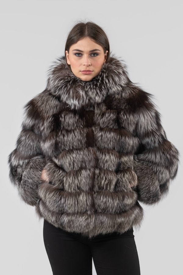 Arzante Fox Fur Jacket With Hood