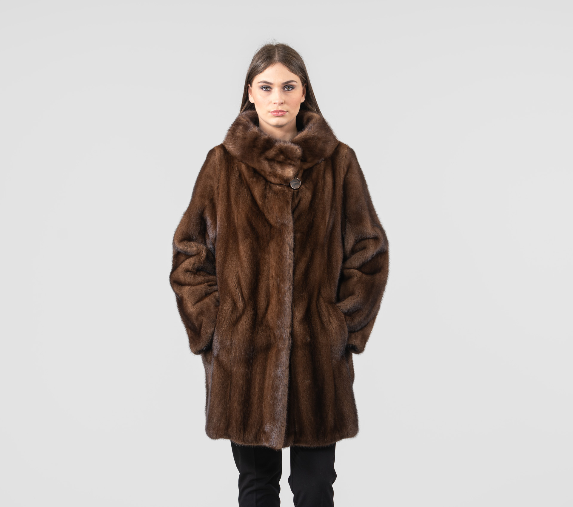 Demi-Buff Mink Fur Jacket - 100% Real Fur Coats- Haute Acorn