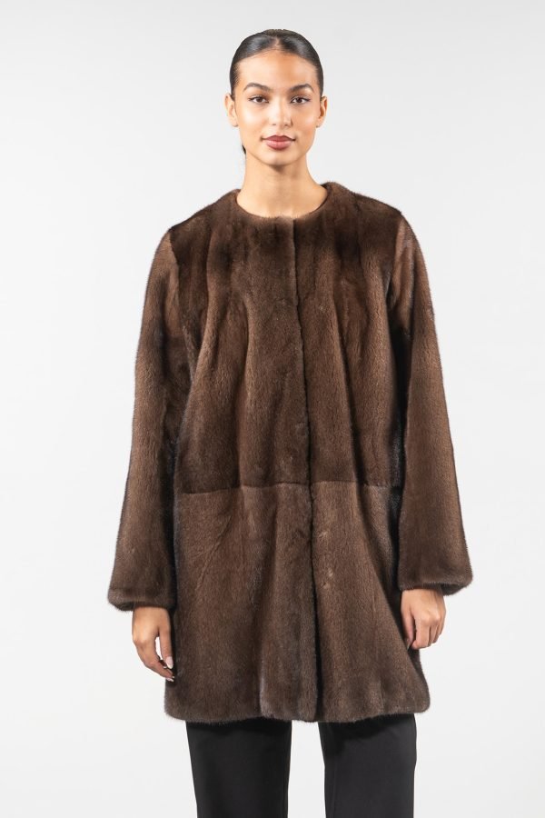 Demi-Buff Mink Fur Coat