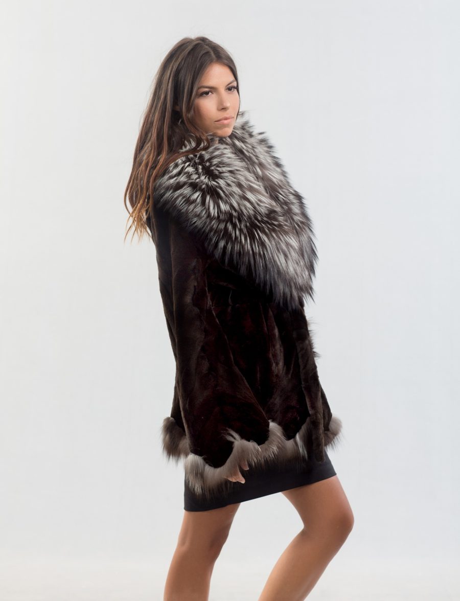 Sheared Mink fur Jacket. 100% Real Fur Coats and Accessories.