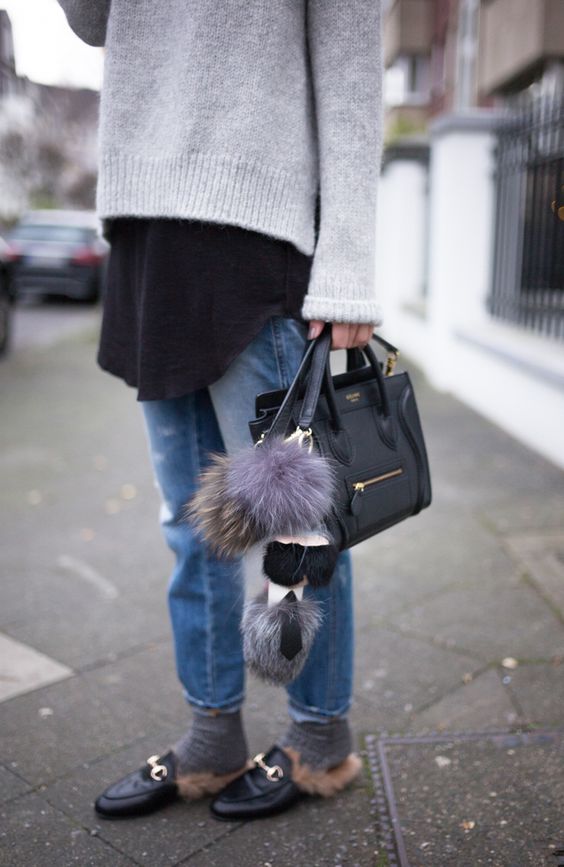 Fur Bag Charms Are The Latest Hottest Trend Spotted Everywhere - Haute Acorn