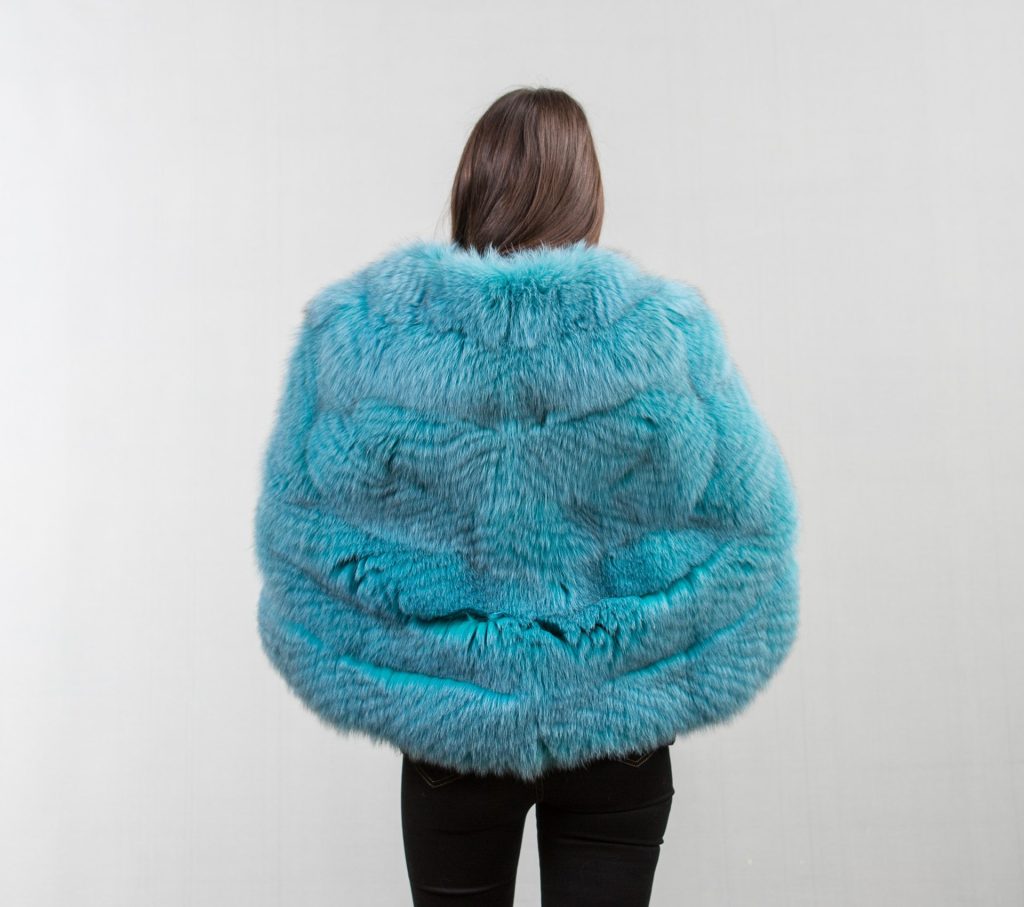 Blue Fur Jacket - Haute Acorn