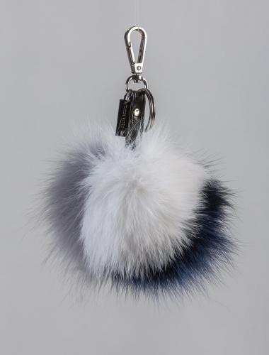 Fur keychains - Real fur bag charm and Karlito. Worldwide Shipping