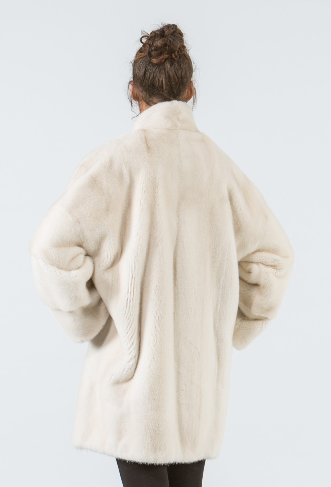 Pearl Mink Fur Jacket -100% Real Fur Coats - Haute Acorn.
