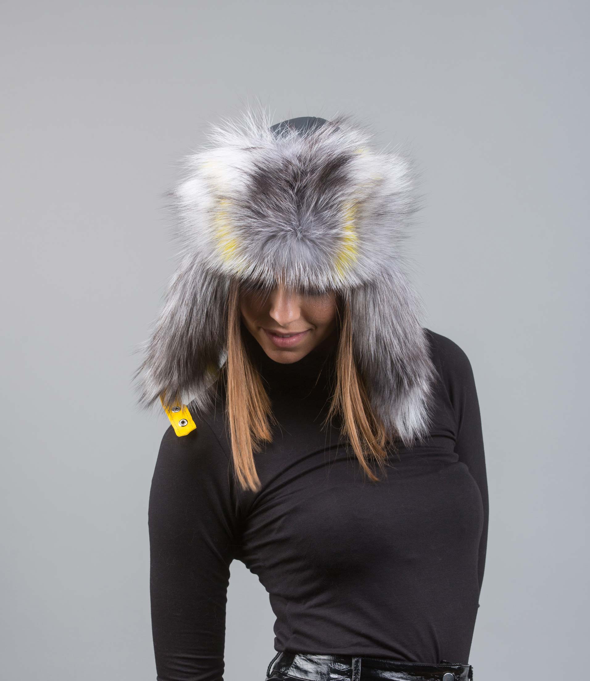Real fur trapper hat