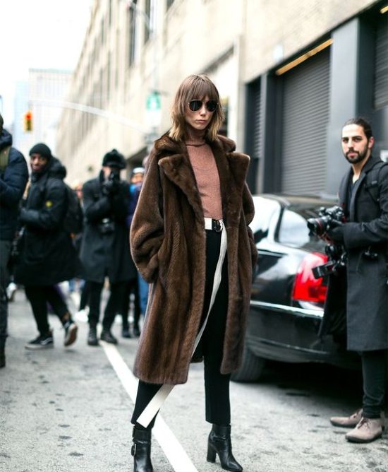 How To Wear A Mink Coat 20 Killing, Brown Mink Coat Outfit