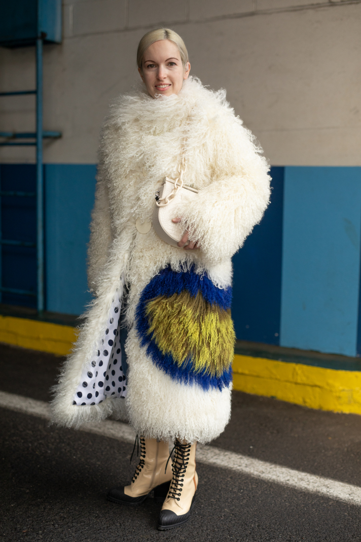 Full length Mongolian Fur coat