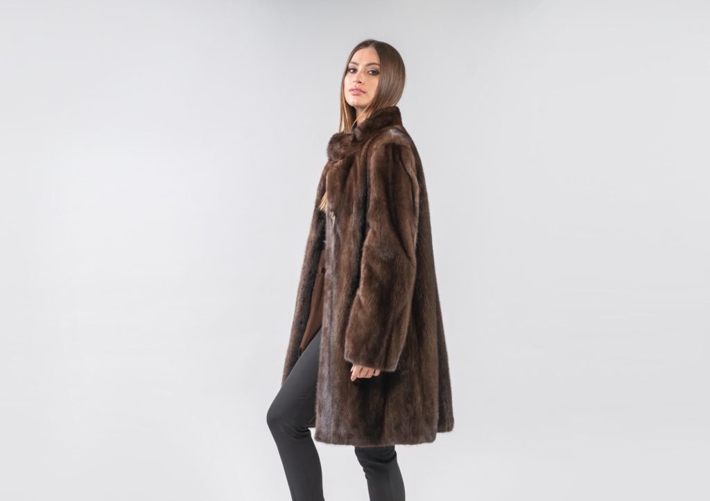 Demi Buff Long Mink Fur Jacket - 100% Real Fur - Haute Acorn