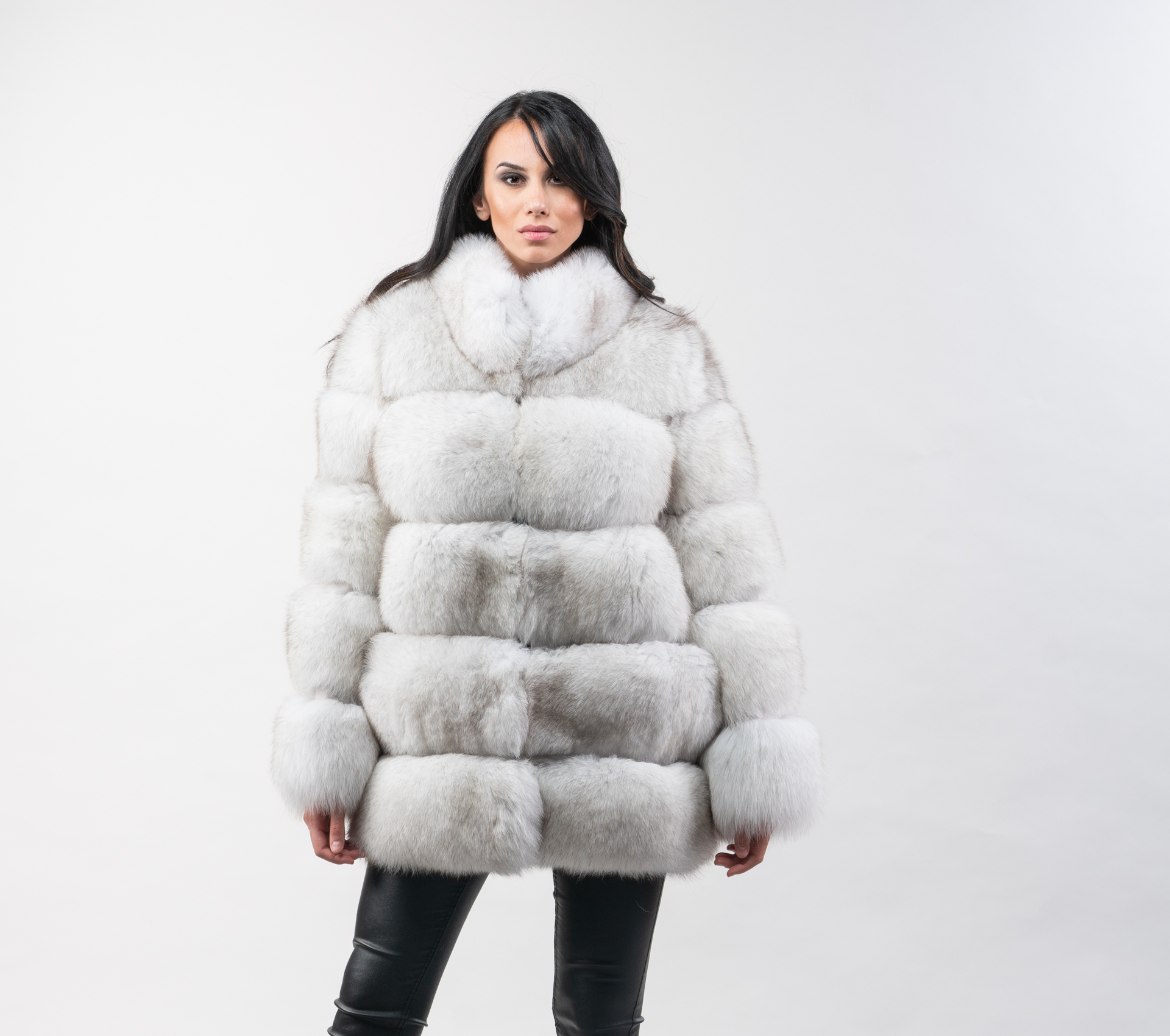 White Fox Fur Coat 100 Real, White Fox Fur Coat Womens