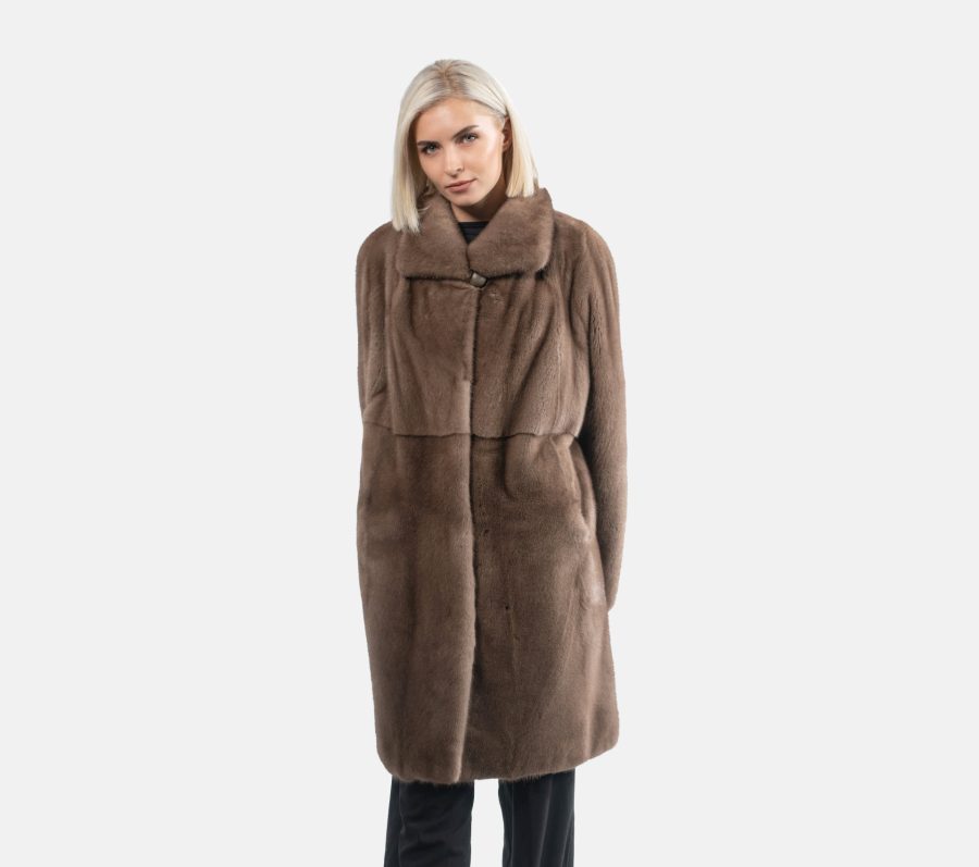 Pastel Mink Fur Jacket - 100% Real Fur - Haute Acorn