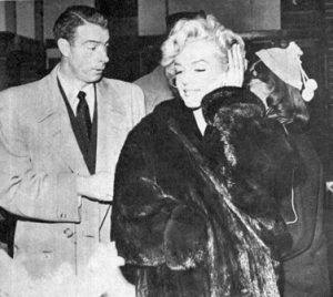 Monroe wearing the brown full-length mink