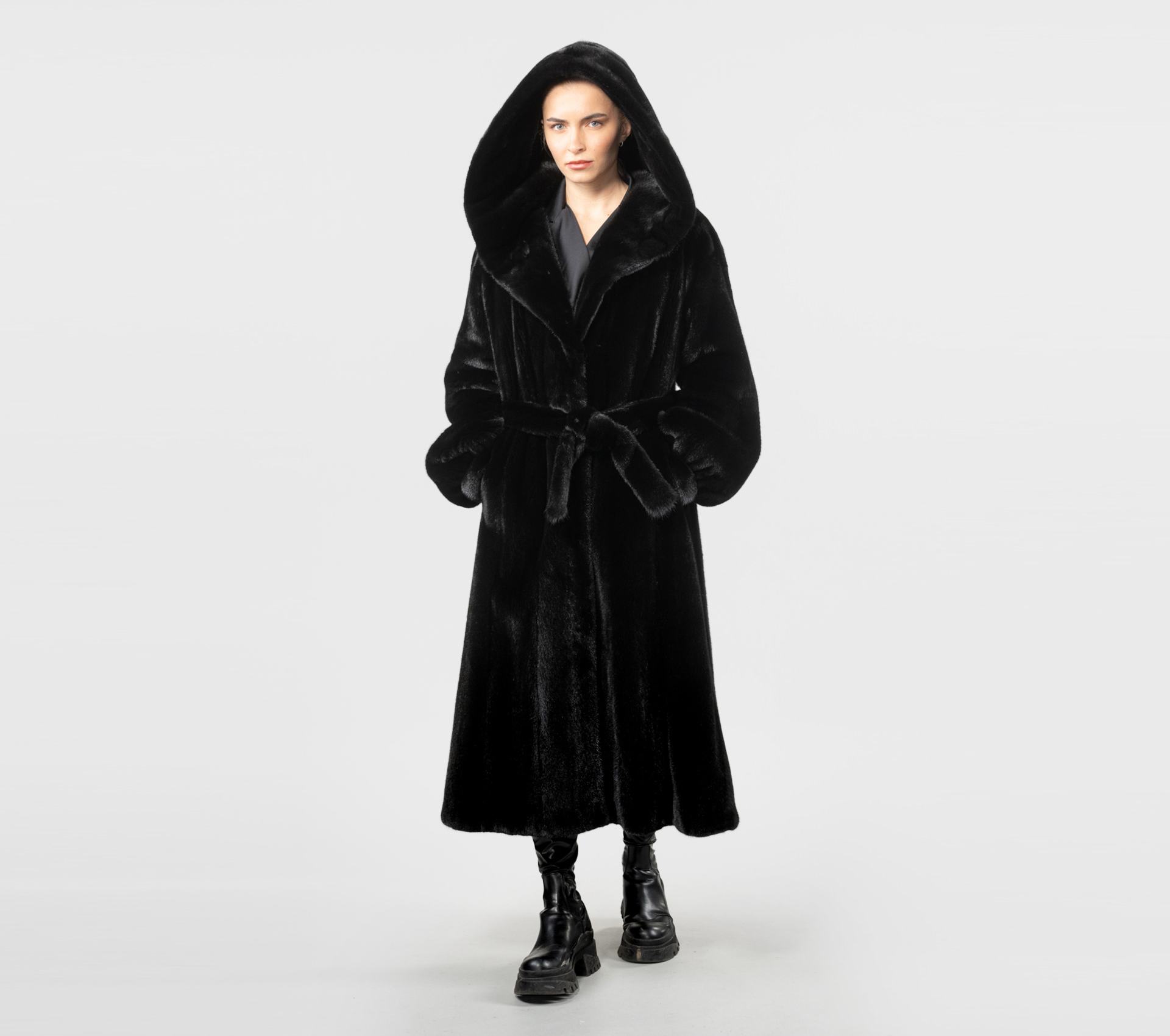 Blackglama Full Length Mink Fur Coat - 100% Real Fur
