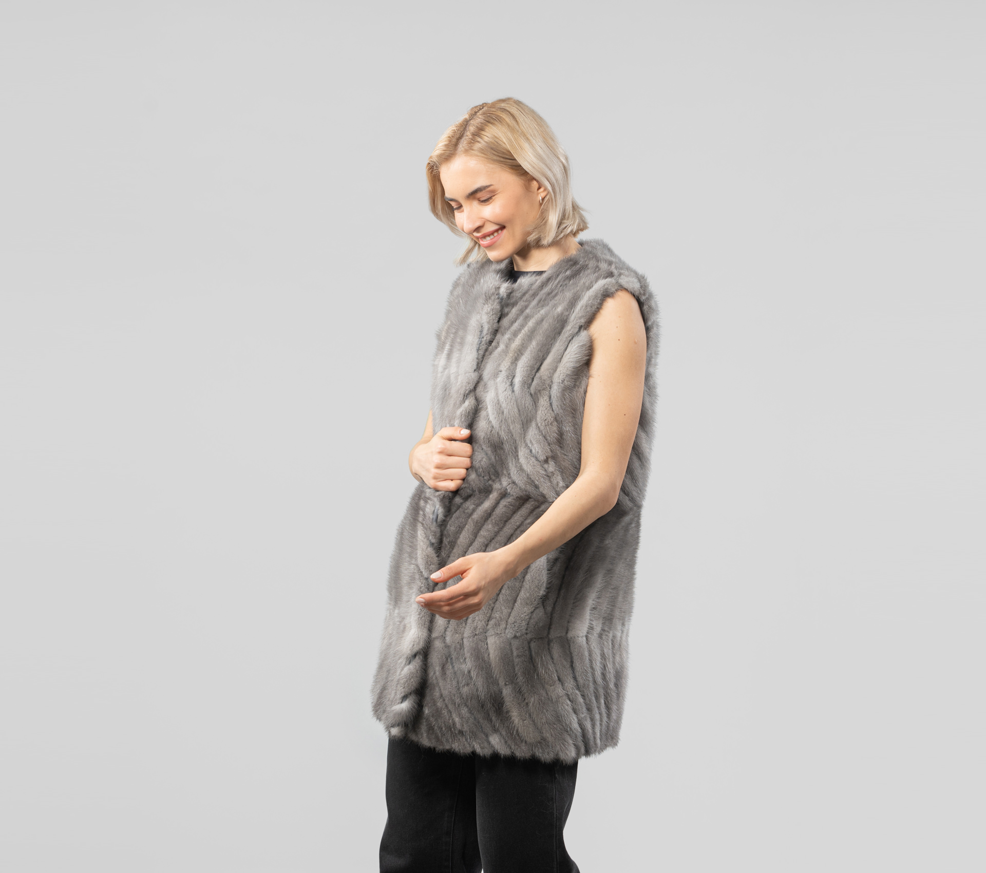 Mink Fur Vest - 100% Real Fur - Haute Acorn